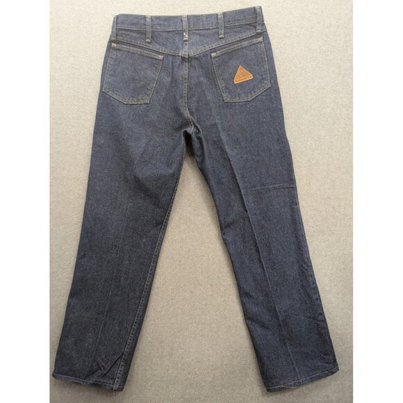 Bulwark FR Jeans Mens 33x37 Blue Flame Resistant Work Denim Safety Pants - Picture 8 of 14